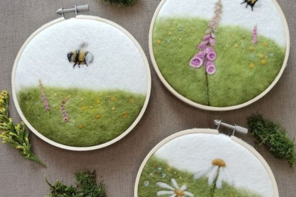 Plstěné obrázky workshop