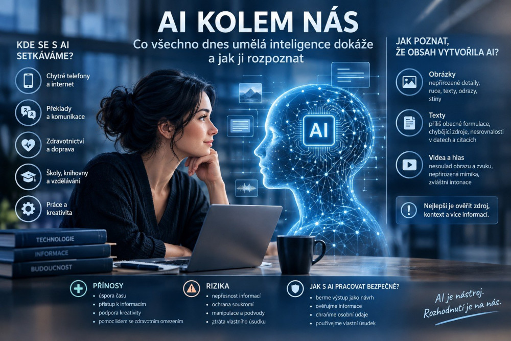 AI kolem nás - Co vše dnes umělá inteligence dokáže a jak ji rozpoznat